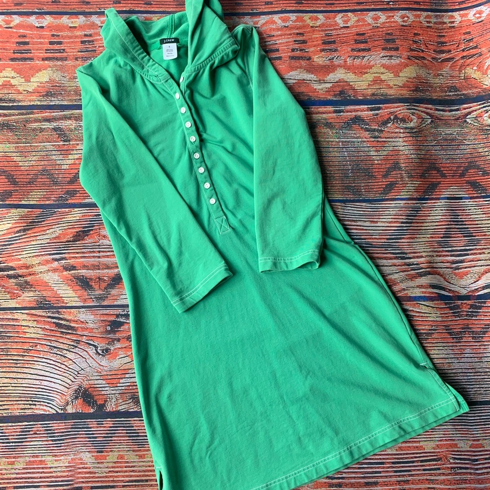J. Crew Hooded Sweatshirt Dress